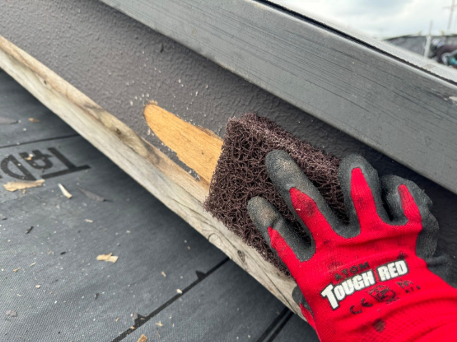 マジックロンで研磨